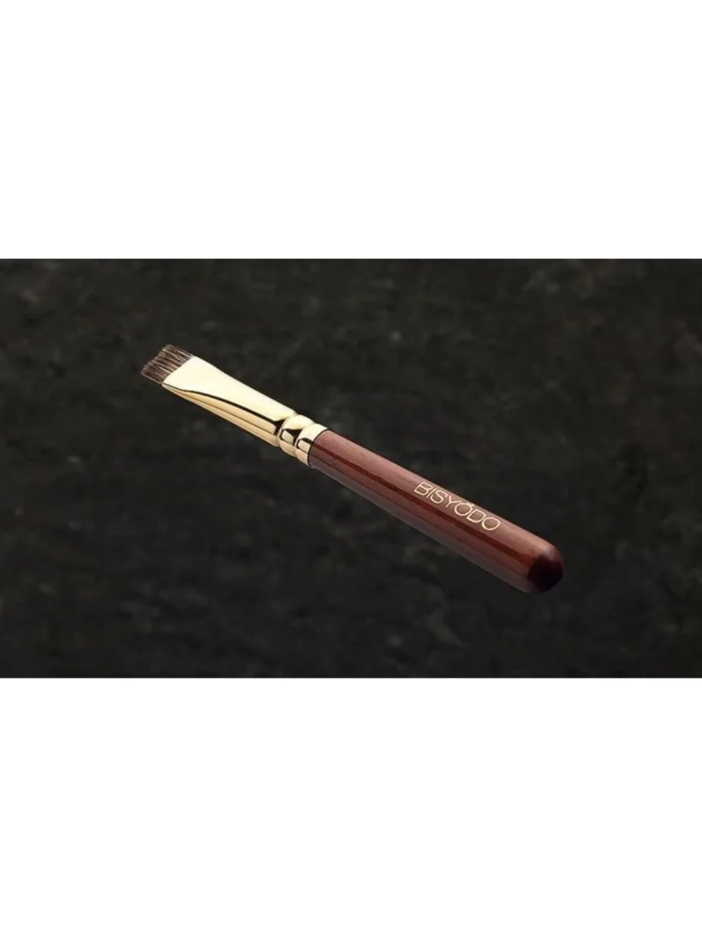 Angled Short Eyebrow Brush - Perfect for Precise Application, Brown Color